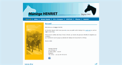 Desktop Screenshot of manegehenriet.be